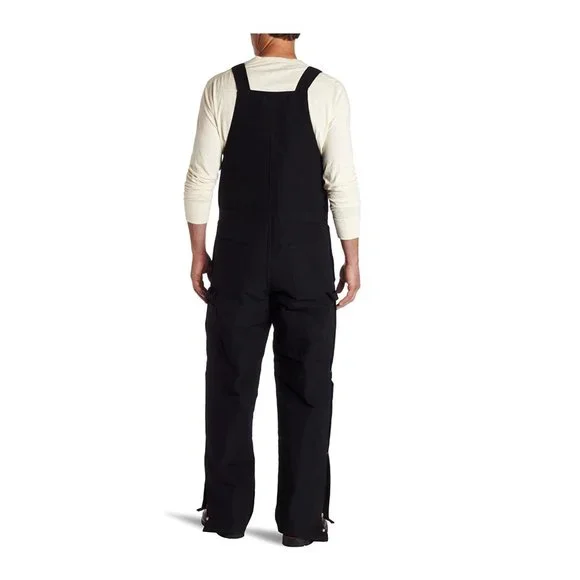NWT Carhartt Men's Quilt Lined Zip To Waist Bib Overalls Black $180 40x30 HH018